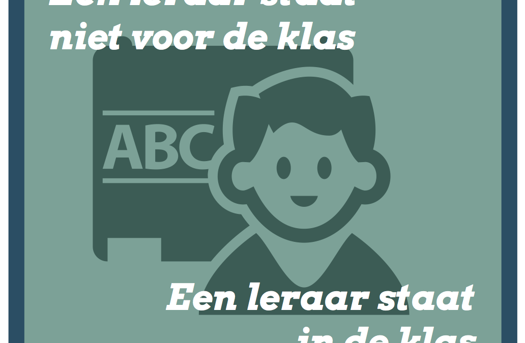 Een leraar staat niet voor de klas. Een leraar staat in de klas.