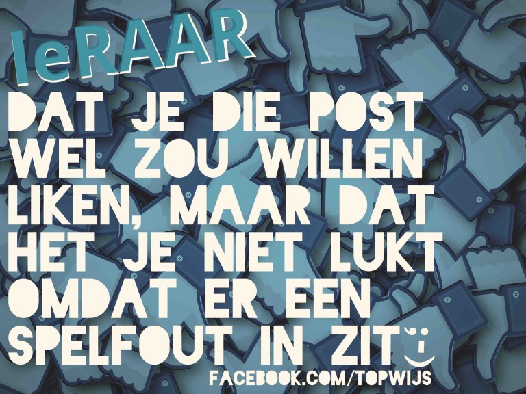leRAAR: Taalfouten op Facebook