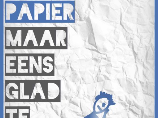 Poster over pesten: Verkreukeld papier