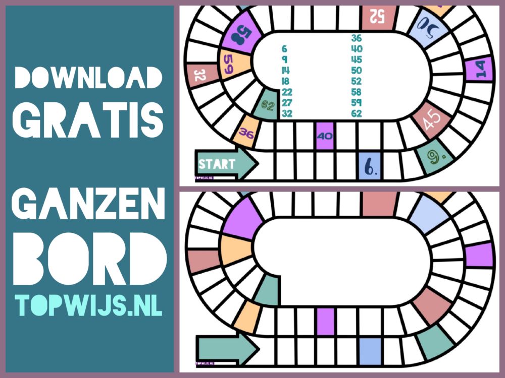 Spiksplinternieuw Ganzenbord download - Topwijs HZ-65